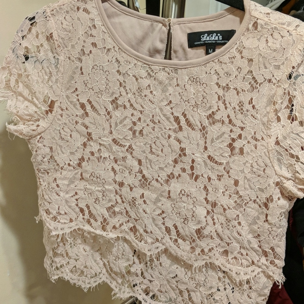 Lulu's blush two piece dress - Picture 4 of 4